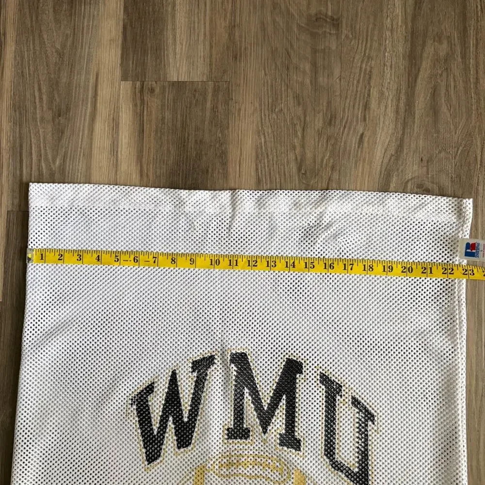 Vintage 1980s Russell Athletic Mesh Football Laundry Bag WMU Broncos Michigan